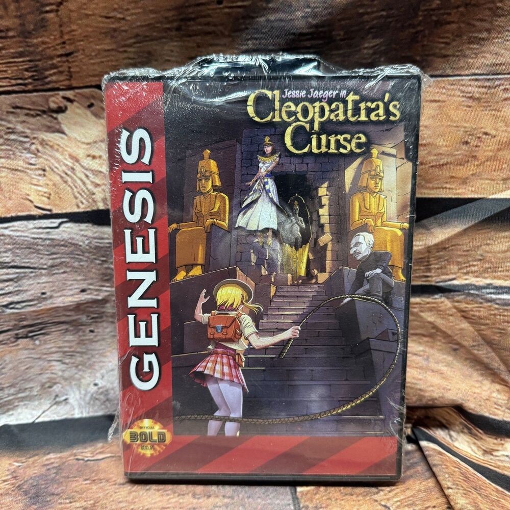 Jessie Jaeger in Cleopatra's Curse Sega Genesis New Factory Sealed Homebrew